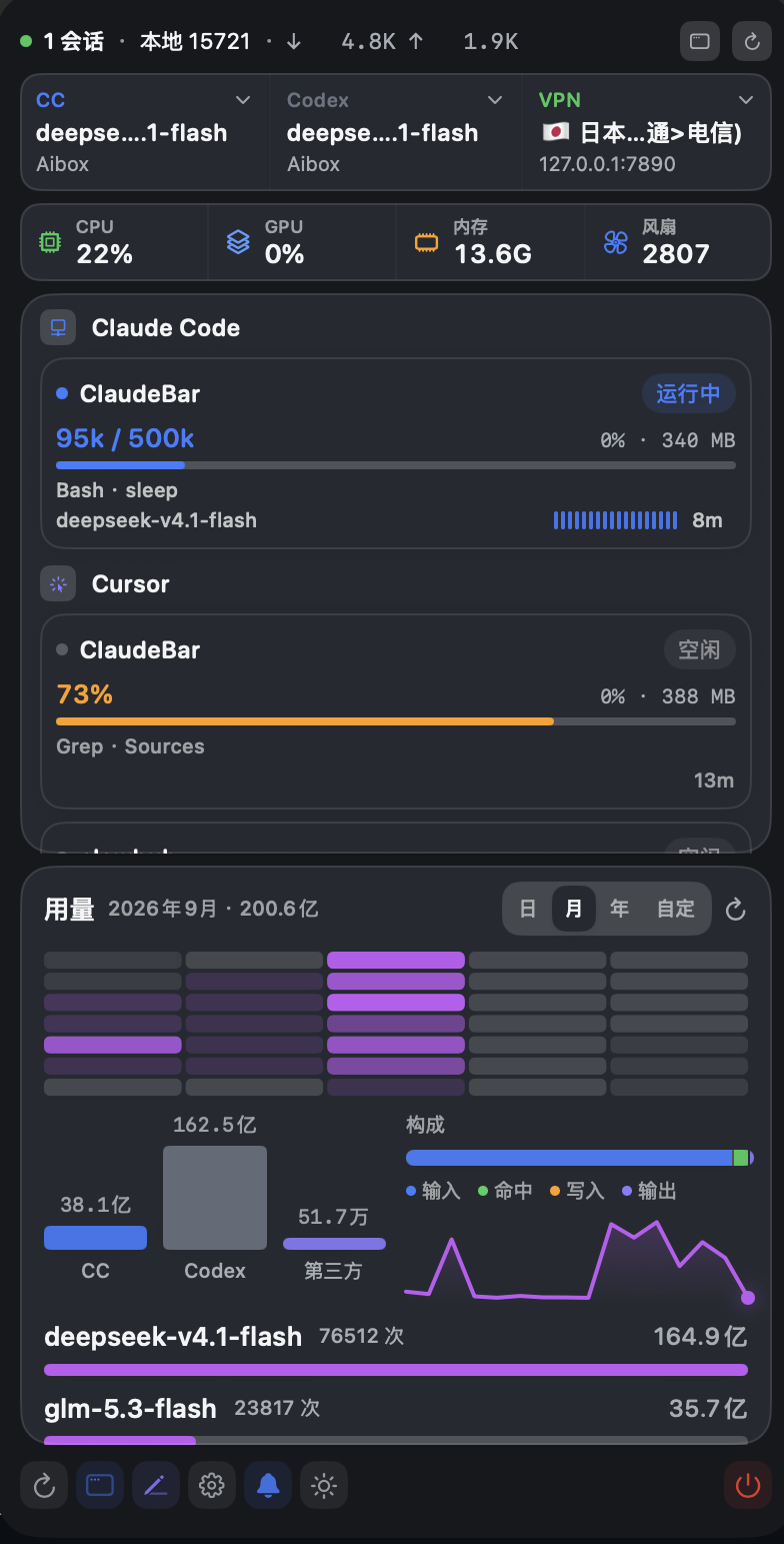菜单栏 popup